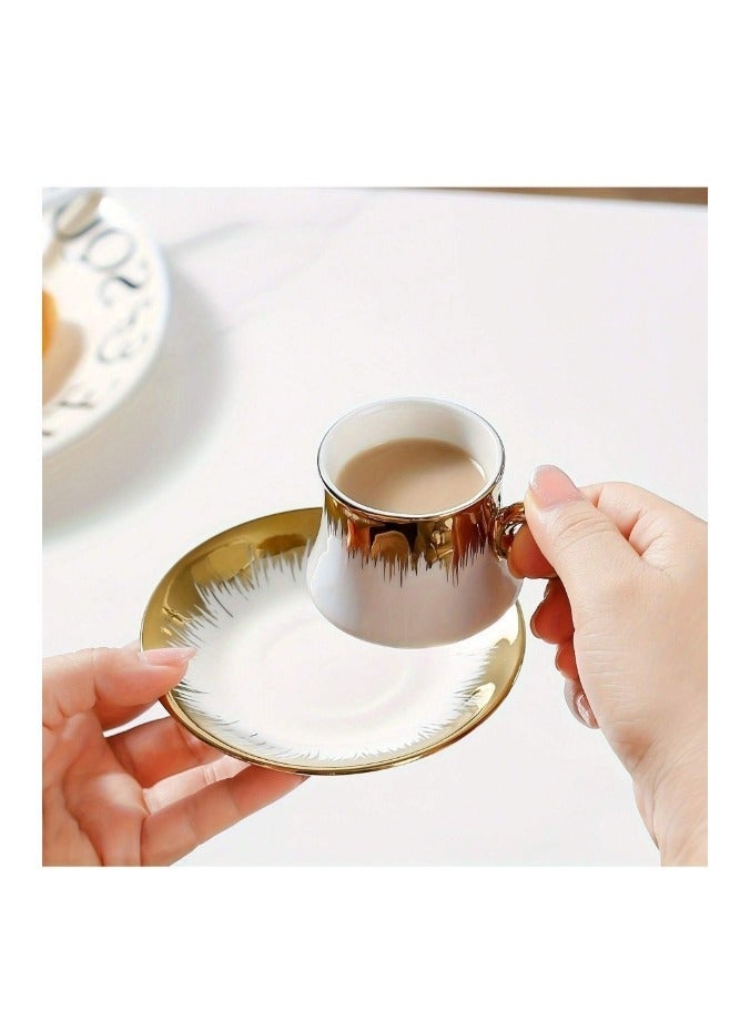 OASIS-TH Set Of 6 Turkish Coffee Cup Set Expresso Cup Set Tea Cup Set Arabic Coffee Cup Set For Home And office Use For Gifting - Image 4