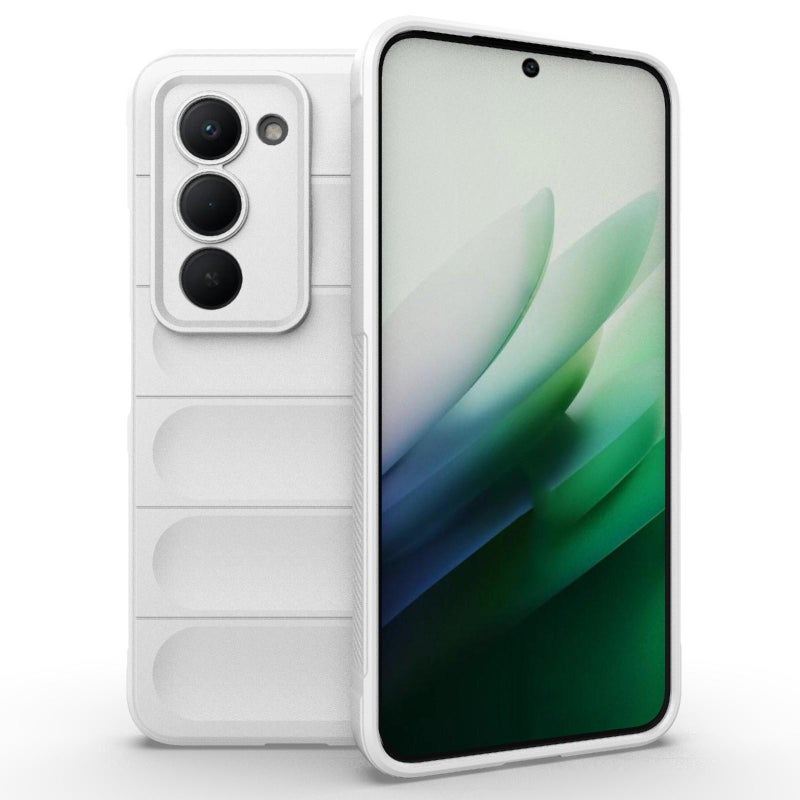 erorex For Redmi 15 5G Global/15 4G SEA 169.5mm Magic Shield TPU + Flannel Phone Case(White) - Image 1