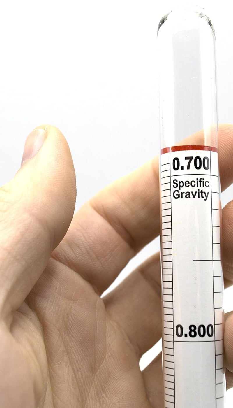 EISCO Universal Laboratory Hydrometer in Hard Plastic Case- Measure Specific Gravity Range 0.700 to 2.000-0.01 Graduations - Dual Scale for Light and Heavy Liquids - Image 5