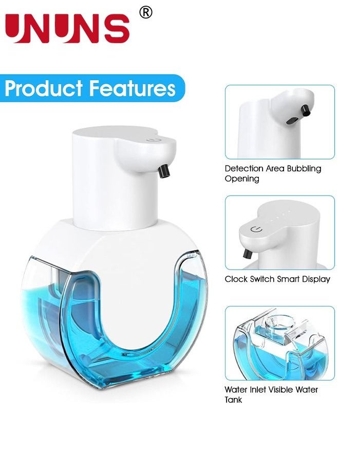 UNUNS - Automatic Foaming Soap Dispenser,4 Level Adjustable Rechargeable Smart Sensor Soap Dispenser For Bathroom And Kitchen White - Image 1