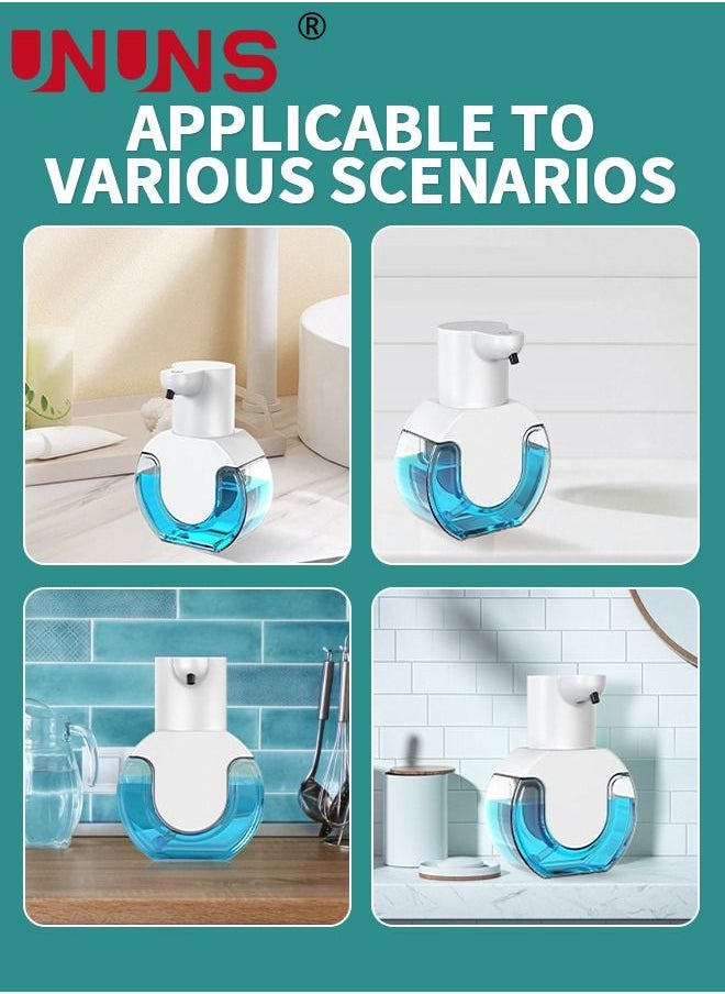 UNUNS - Automatic Foaming Soap Dispenser,4 Level Adjustable Rechargeable Smart Sensor Soap Dispenser For Bathroom And Kitchen White - Image 1