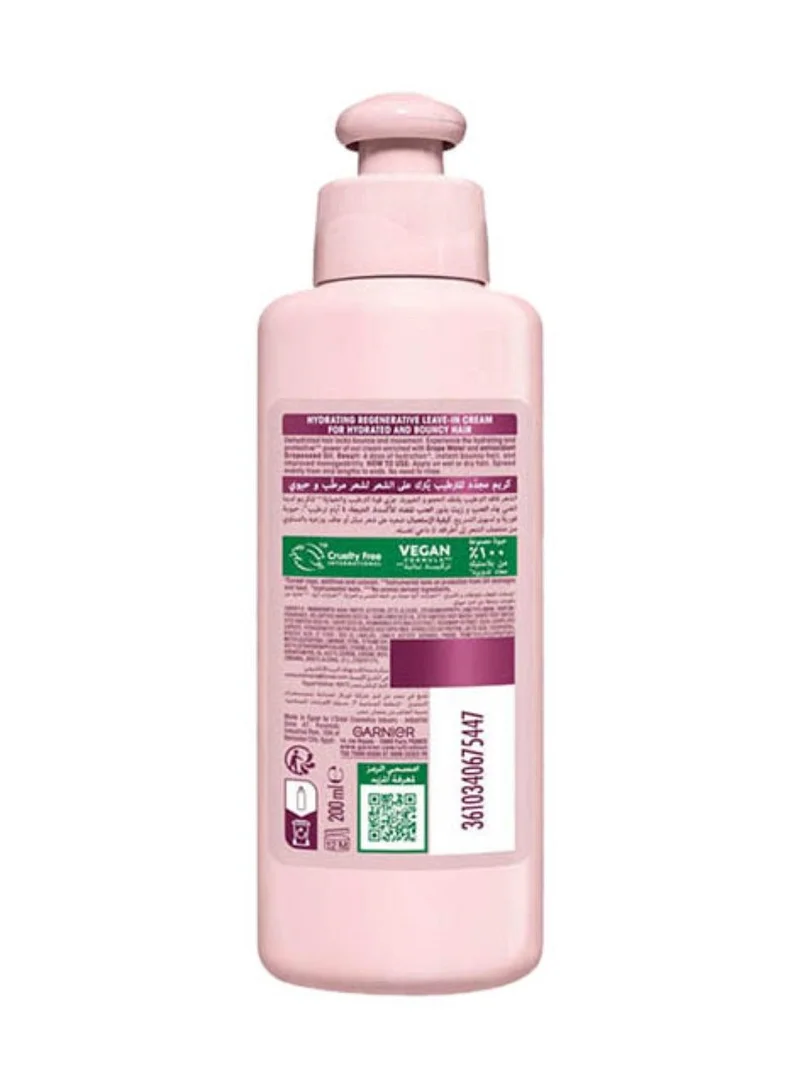 garnier Ultra Doux Grape Moisture Hydrating Regenerative Leave-in Cream for Dehydrated Hair – 200ml
