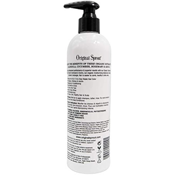 Original Sprout NATURAL SHAMPOO. ORGANIC SULFATE FREE SHAMPOO FOR ALL NATURAL HAIR CARE. 12 OZ (2 PACK) - Image 2