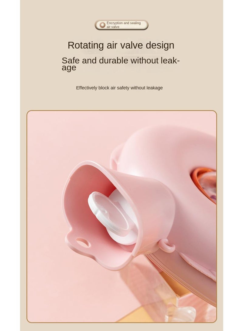 Generic Doughnut Warm Water Bag Mini Portable Hot Hand Bag Waterflooding PVC Bag 600ml  - Image 4