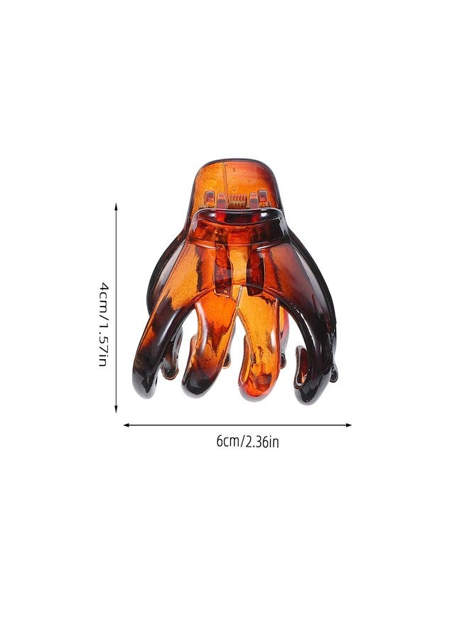 PACKOVE Octopus Hair Clip Toothed Claw Comb Stylish Hair Accessory for Women and Girls Thick and Thin 2.36 Inch Durable Plastic Clamp for Everyday Use and Travel - Image 2
