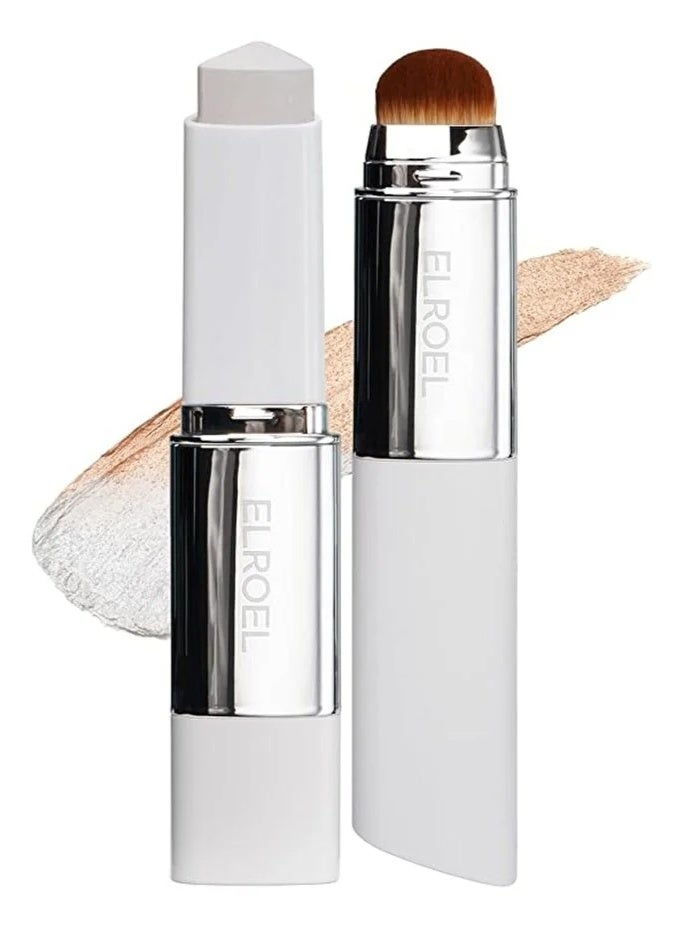 Elroel Blanc Cover Cream Stick V with Brush, Light Shade - Image 1