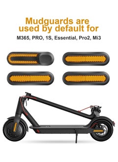 CMGTYYD 4 PCS Reflective Scooter Rear Side Wheel Cover Reflective Strip for Xiaomi 1S M365 Pro Pro2 Scooter, Scooter Wheel Hubs Cap with Screws Rear Wheel Protective Decorative Shell  - Image 3