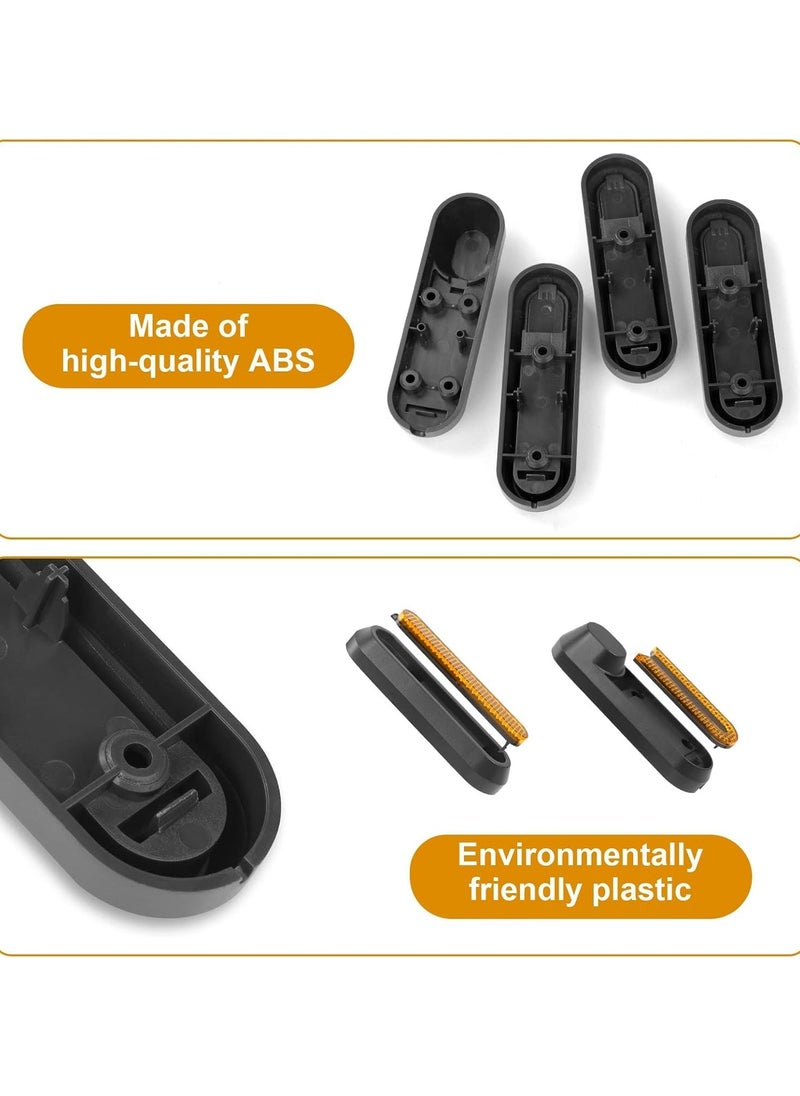 CMGTYYD 4 PCS Reflective Scooter Rear Side Wheel Cover Reflective Strip for Xiaomi 1S M365 Pro Pro2 Scooter, Scooter Wheel Hubs Cap with Screws Rear Wheel Protective Decorative Shell  - Image 4
