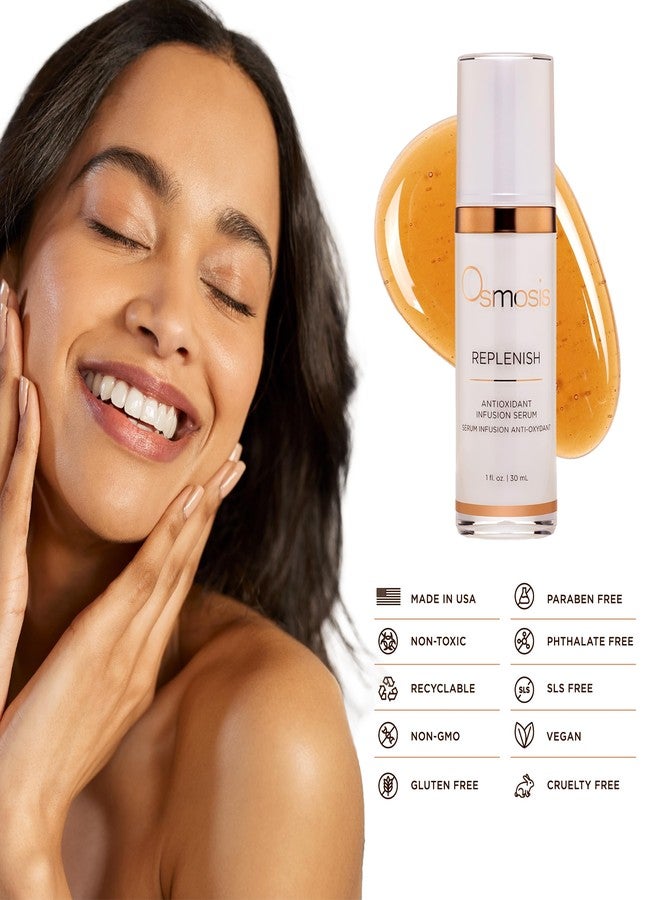 Osmosis REPLENISH Antioxidant Serum, Hydrates & Soothes Skin with Green Tea and Botanical Extracts, 1 Fl Oz - Image 5