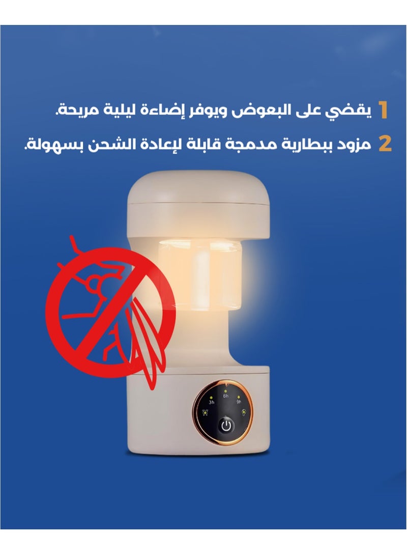 Mosquito Repellent Device – Eliminates Mosquitoes, Provides Comfortable Night Light, Equipped with a Built-in Rechargeable Battery, and Safe for Homes with Children - Image 4
