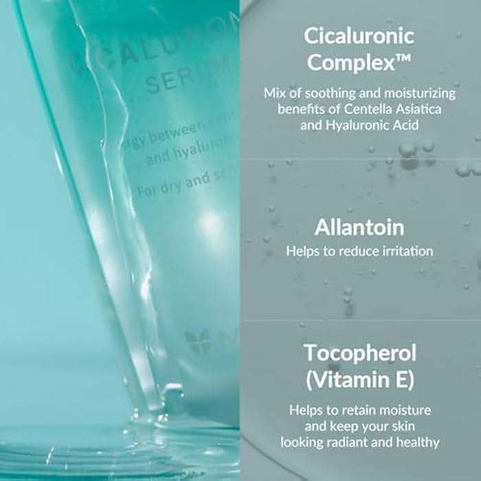 MIZON Cicaluronic Serum Soothing Moisturizing Centella Asiatica Hyaluronic Acid Vegan Formula Korean skincare (30ml 1.01 FL oz) - Image 4