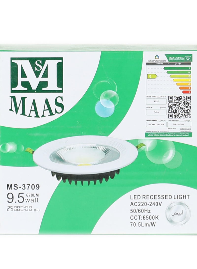 ماس مصباح إضاءة داخلية بقوة 9.5 واط  لون أبيض - Image 1