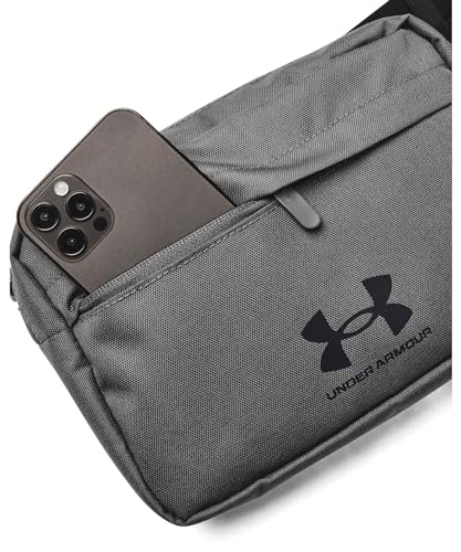 UNDER ARMOUR حقيبة خصر كروس بودي من أندر أرمور للبالغين غير محددة الجنس - لاودون لايت، (025) كاستلروك/أسود/أسود، مقاس واحد يناسب معظم الأحجام - Image 2