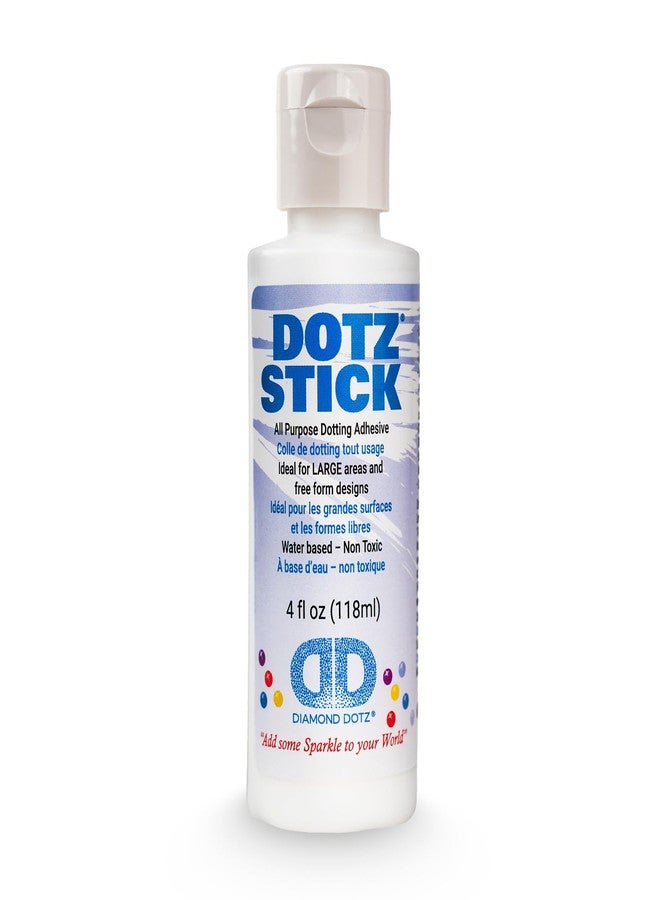 Diamond Dotz Accessories Dotz Stick, Clear Diamond Dotz Glue, 4oz (118ml) Bottle Diamond Art Glue for Freestyle, Crafts and Jigsaw Puzzles - Image 1