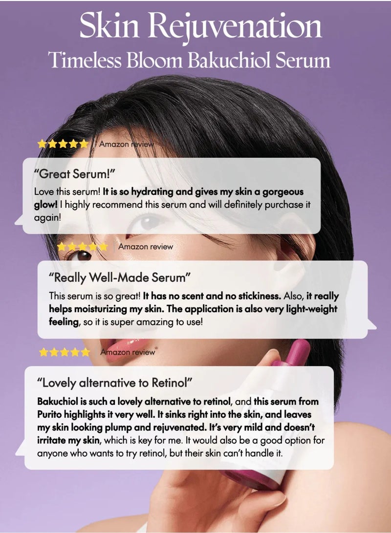 PURITO Bakuchiol Timeless Bloom Serum 30ml - Image 4