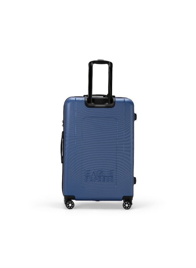 Eagle Express Aura 24-Inch Hard Trolley - Blue - High Impact - Free Protective Cover - 1-Year Warranty - Image 3