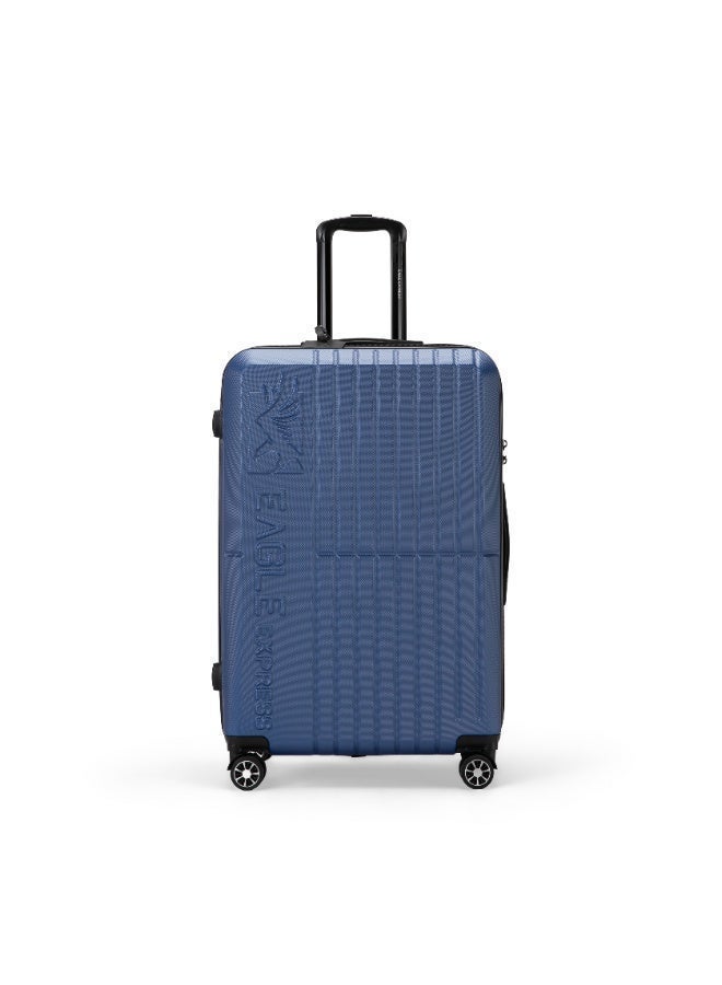 Eagle Express Aura 24-Inch Hard Trolley - Blue - High Impact - Free Protective Cover - 1-Year Warranty - Image 2