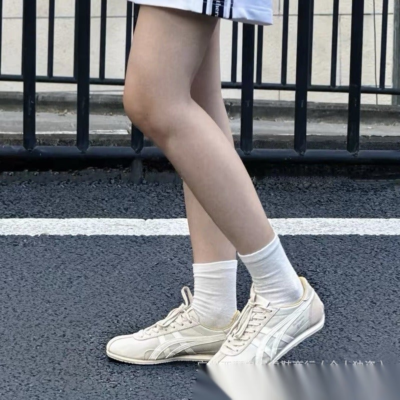 Onitsuka Tiger Puting Pure Original Onitsuka Tiger RUNSPARK Spring Fashionable All-Match Lightweight Comfortable Running Shoes - Image 2