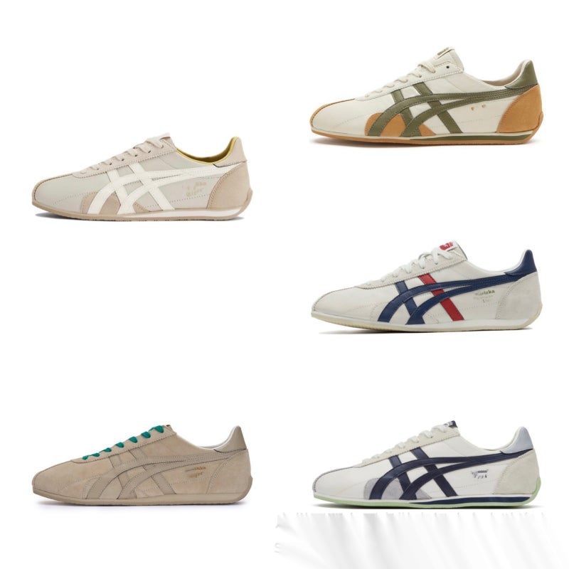 Onitsuka Tiger Puting Pure Original Onitsuka Tiger RUNSPARK Spring Fashionable All-Match Lightweight Comfortable Running Shoes - Image 1