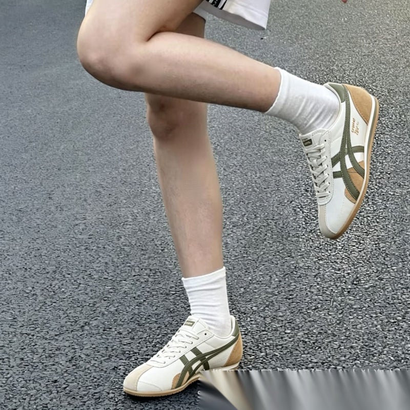 Onitsuka Tiger Puting Pure Original Onitsuka Tiger RUNSPARK Spring Fashionable All-Match Lightweight Comfortable Running Shoes - Image 3