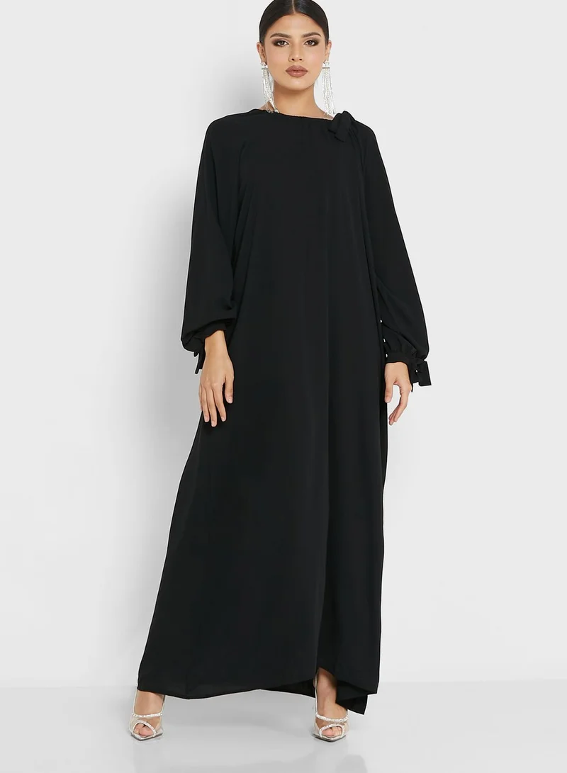 Khizana Tie Detail A-Line Dress