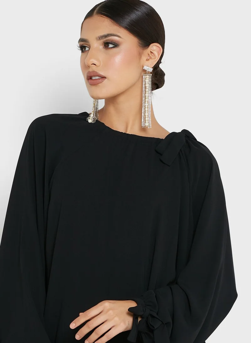 Khizana Tie Detail A-Line Dress