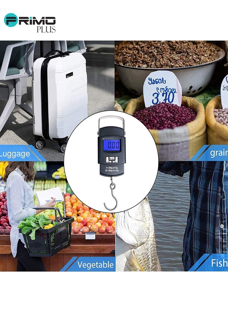 بريمو بلس ميزان الأمتعة الرقمي بشاشة ال سي دي أسود - Image 2