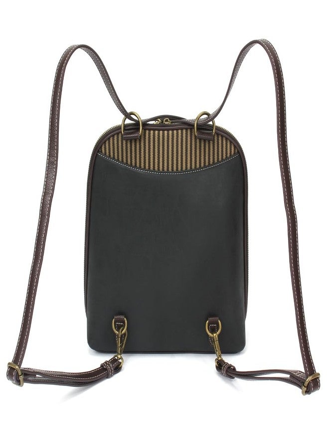 CHALA Group Handbags Multi-Color Convertible Mini Backpack Purse (870) (Black_ Horse Family) - Image 2