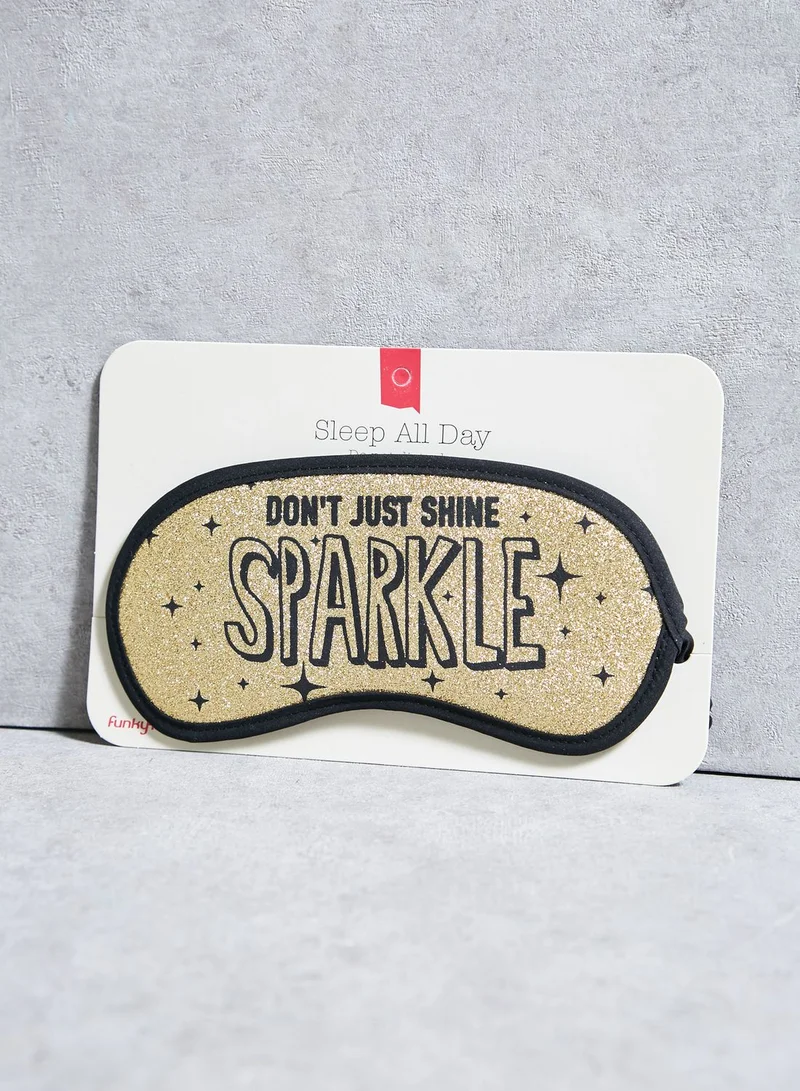 Funky Fish Slogan Sleep Mask