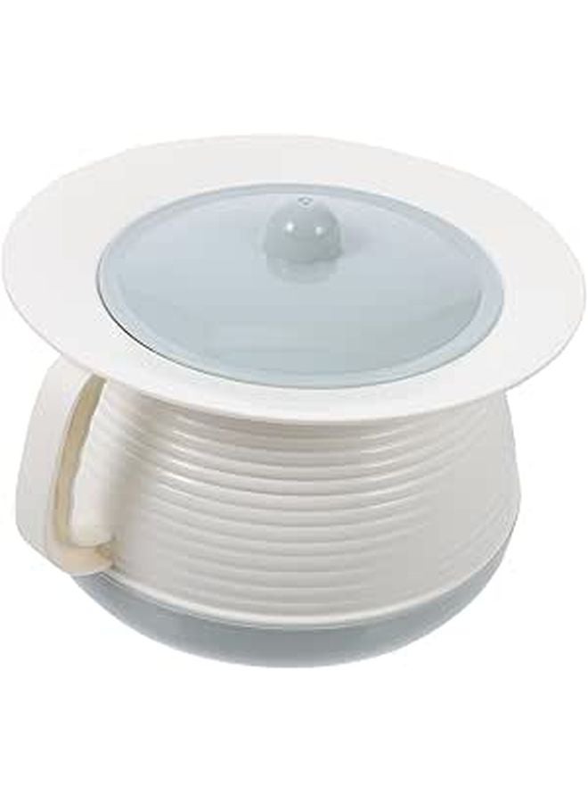 Lightweight Plastic Bedside Commode with Non Slip Base for Hospital and Home Use - Image 1