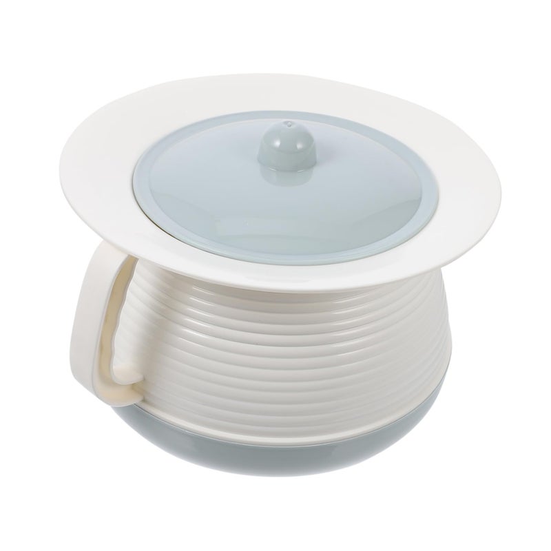 Lightweight Plastic Bedside Commode with Non Slip Base for Hospital and Home Use - Image 2