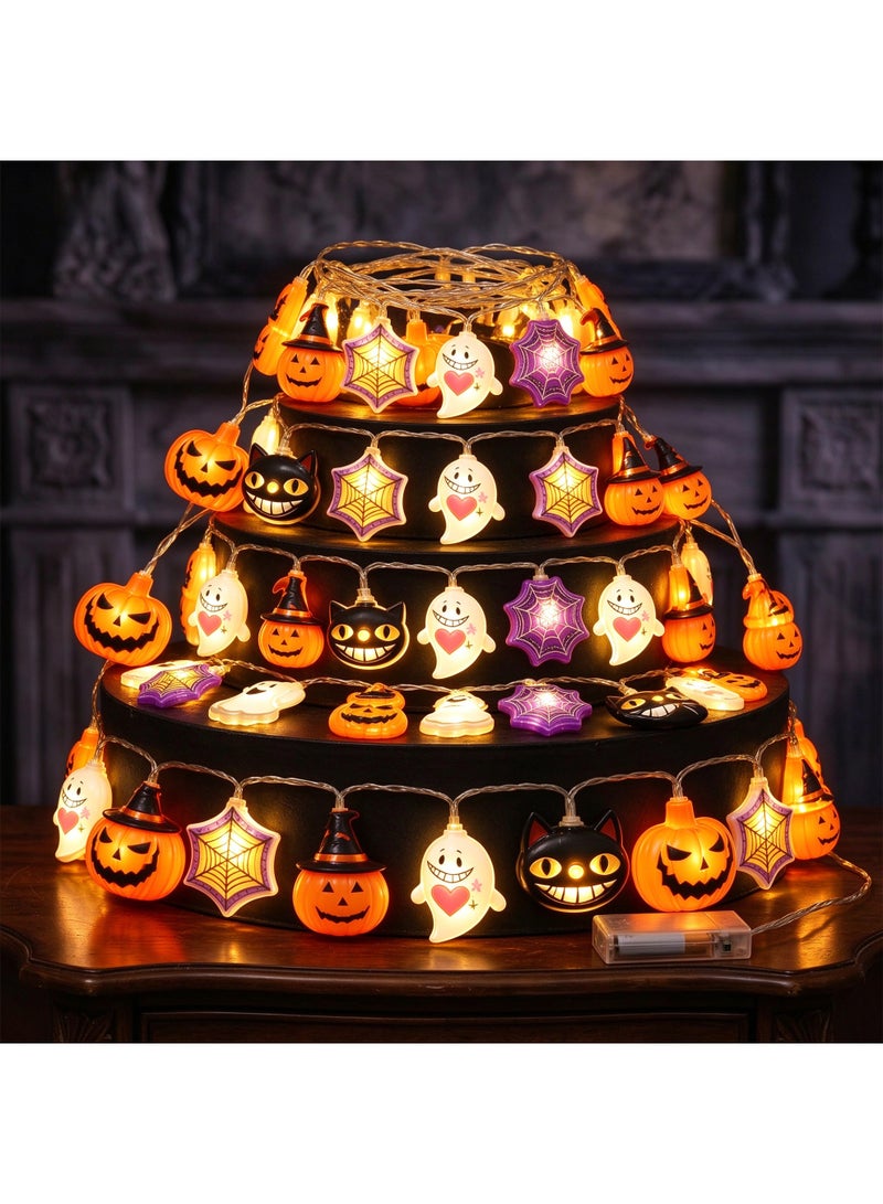 300cm Halloween String Decorations, Assorted Decorations with Halloween Elements Design, for Indoor Outdoor Party & Home Decor - Image 3