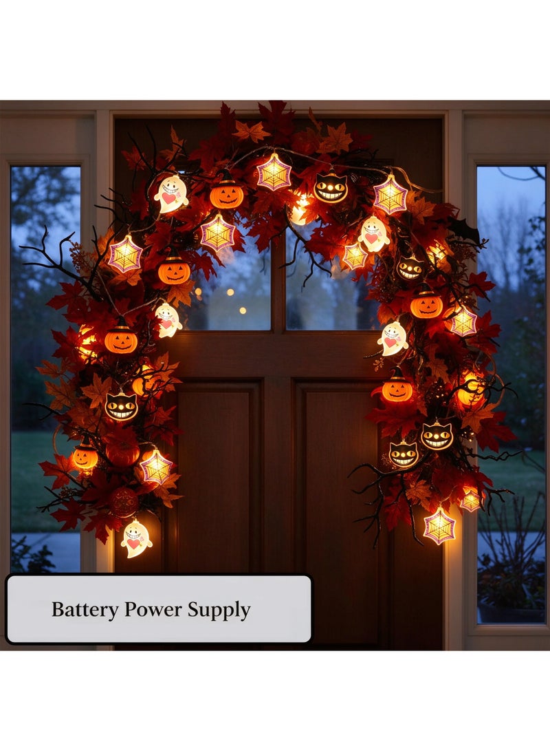 300cm Halloween String Decorations, Assorted Decorations with Halloween Elements Design, for Indoor Outdoor Party & Home Decor - Image 4