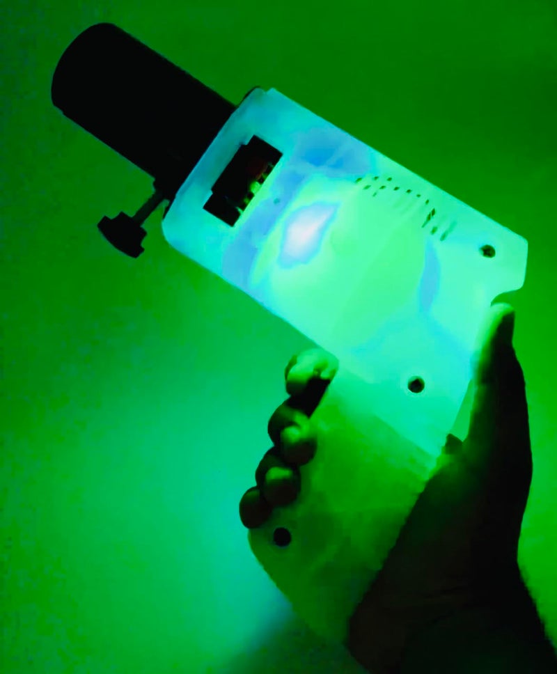 Wanna Party WP Wanna Party RGB Cold Pyro Party Gun with RGB Lights Use for Weddings,Party Functions, Club Events, Celebrations (Batteries & Pyros Not Included),Led Cold Pyro Gun - Image 1