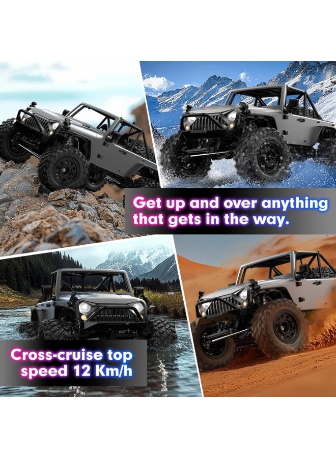 MJX HYPER GO H12Y 1/12 Brushless 4X4 RC Rock Crawlers for Adults, Metal Case Waterproof 4WD Off-Road RC Rock Trucks with Portal Axles, All Terrain RC Cars - Image 2