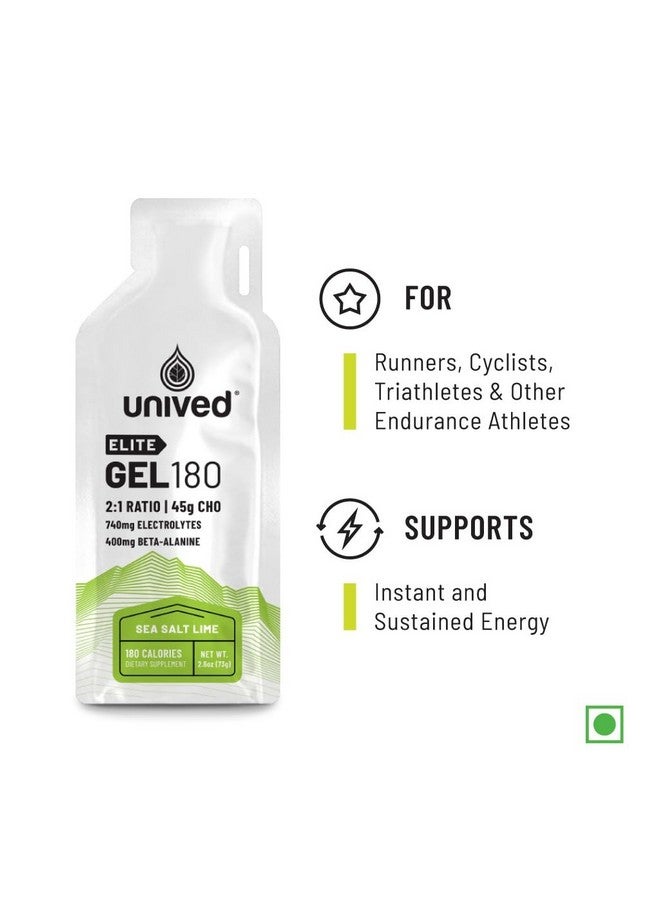 Unived Unived Elite Gel, 2:1 Carbohydrate Ratio, 45g Carbs, Beta-Alanine, Sodium Bicarbonate, & Essential Electrolytes, 190kcal & Gluten-Free (Double Espresso - 100mg Caffeine - 6 Pack)  - Image 2