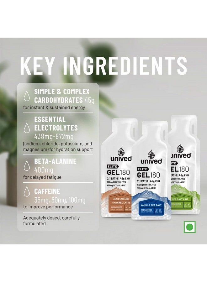 Unived Unived Elite Gel, 2:1 Carbohydrate Ratio, 45g Carbs, Beta-Alanine, Sodium Bicarbonate, & Essential Electrolytes, 190kcal & Gluten-Free (Double Espresso - 100mg Caffeine - 6 Pack)  - Image 5