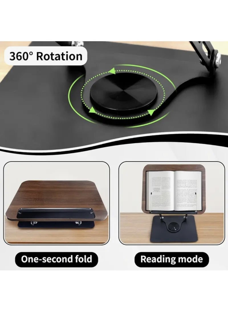 حامل قراءة قابل للتعديل، دوران 360°، تصميم قابل للطي، مناسب للمكتب، المطبخ، الصلاة، الوصفات، كتب المدرسة، الأجهزة اللوحية، الحواسيب المحمولة - Image 4
