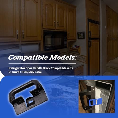 XTPTFABS 1Pcs 2932094044 Refrigerator Door Handle Black Compatible with Dometic NDRNDM 1062 1 - Image 3