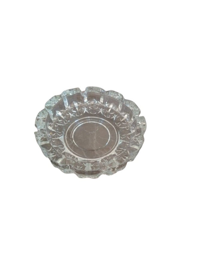 round clear crystal ashtray - Image 2