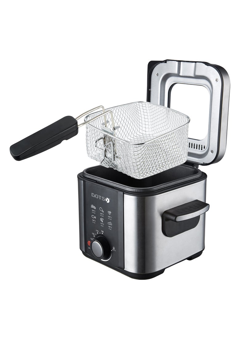 DOTS Oil Fryer, 1.5 Liter, Temperature Control, 800-900 Watts, Silver - pzsku/Z0BF2D8743D7BD438BDD2Z/45/_/1737382028/7632e070-f3d3-493c-85f9-ffca340bda3d