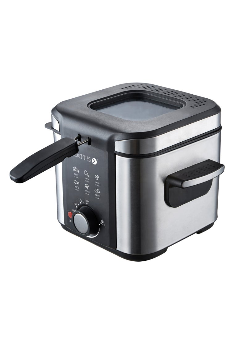 DOTS Oil Fryer, 1.5 Liter, Temperature Control, 800-900 Watts, Silver - pzsku/Z0BF2D8743D7BD438BDD2Z/45/_/1737382038/39677a4e-80ae-459b-8a52-39ad5e6523a9