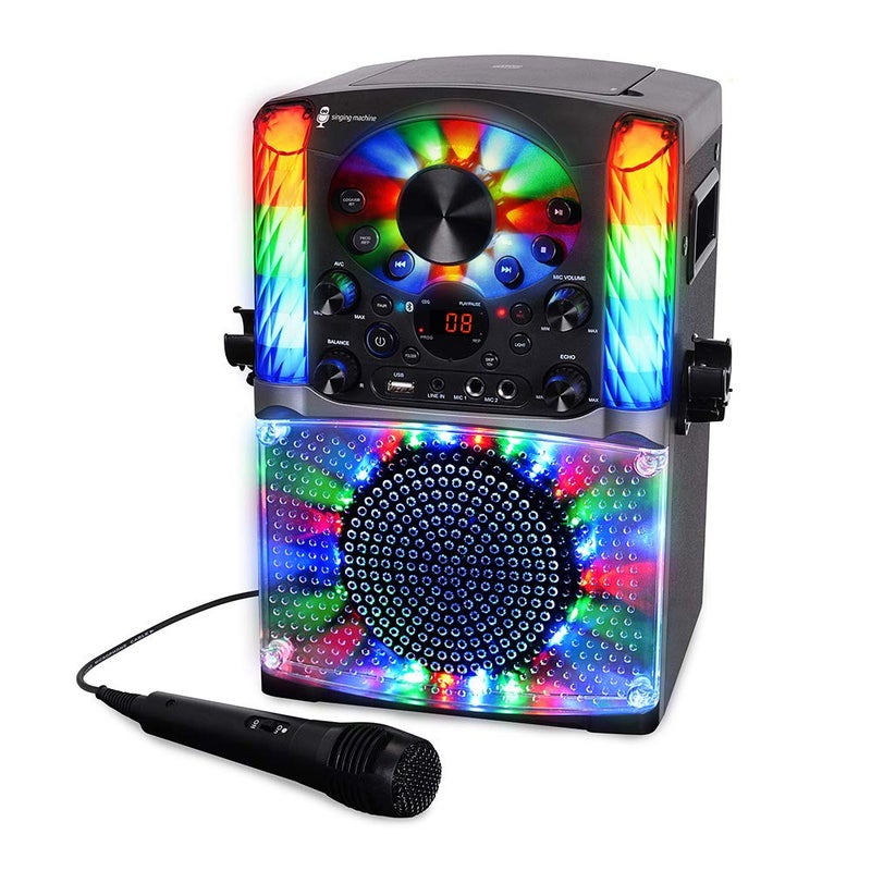 Singing Machine SML625BTBKD Karaoke Machine, Portable Bluetooth CD+G Karaoke System, Black - Image 4