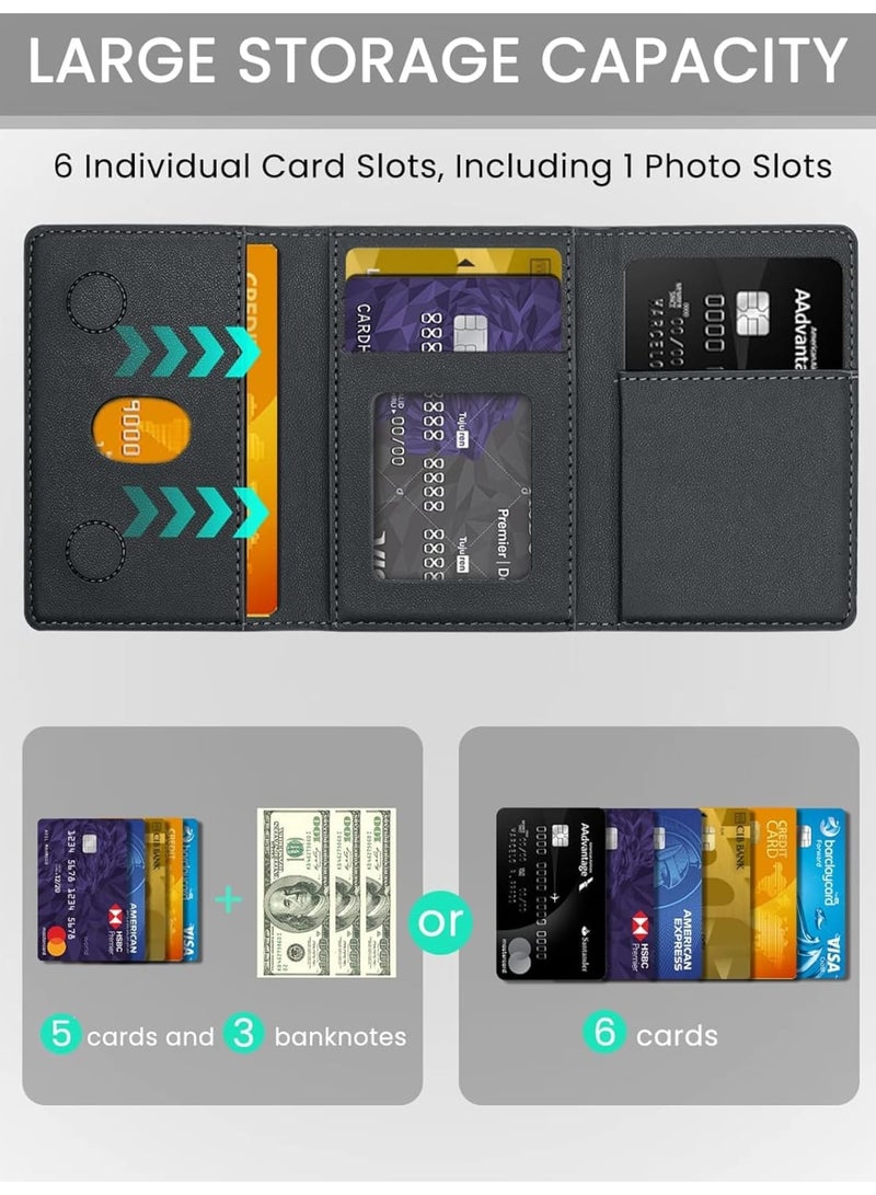 Barakah Mag-Safe Wallet – Strongest Magnetic Wallet for iPhone 16/15/14/13/12 Series, 6 Cards Holder, Lightweight Magnetic Phone Card Holder for Apple Cell Phones – Not for iPhone 12/13 Mini (Black) - Image 4