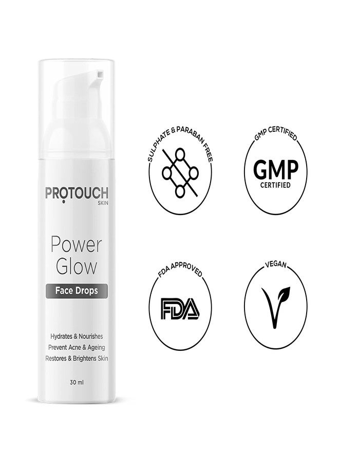 PROTOUCH Power Glow Face Drops And Serum | Brightening & Nourishing | Anti Acne & Anti-aging | For Clear & Glowing Skin For All Skin Type (Pack of 1) - Image 5