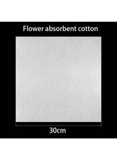Aikanbo Bouquet Water Retention Set, 15X25cm Flower Water Retention Bag (50pcs), 30X30cm Flower Water Absorbent Cotton (5pcs), Rubber Band (100pcs), Suitable For Flower Shop Supplies, Flower Water Absorbent Tube Replacement, Rose Flower Arrangement Packaging Bag  - Image 3