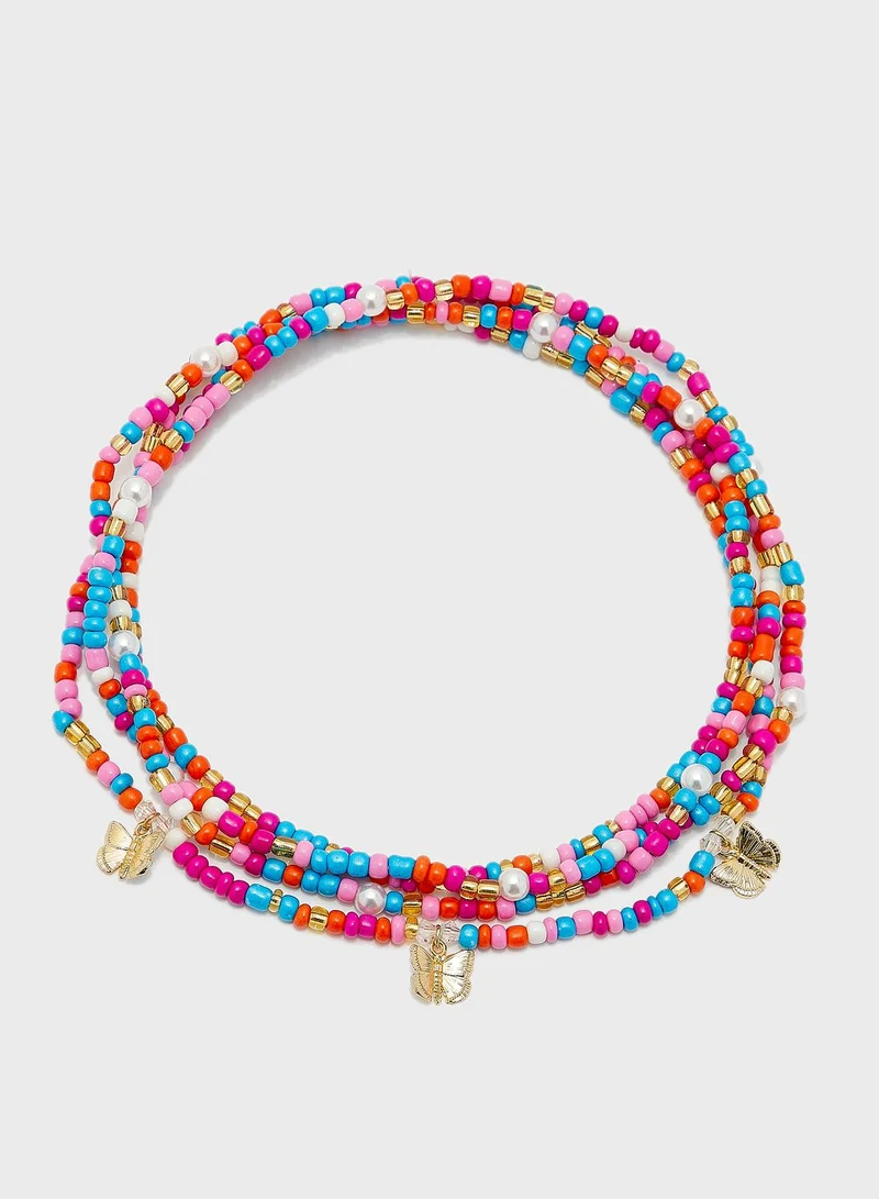 VERO MODA Karin Beaded Choker Necklace