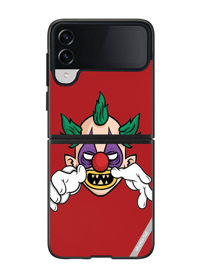 VR CREATIVE Protective Case Cover For Samsung Galaxy Z Flip4 Joker Design Multicolour - Image 1