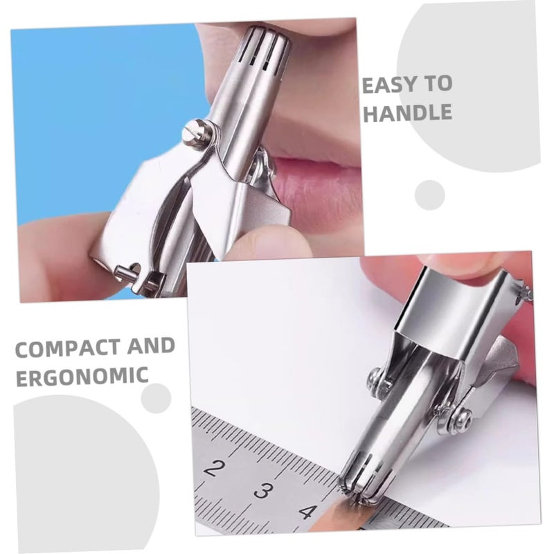 Men Manual Nose Hair Trimmer Portable Nose Ear Hair Remover Precision Blades For Comfortable Grooming - Image 4