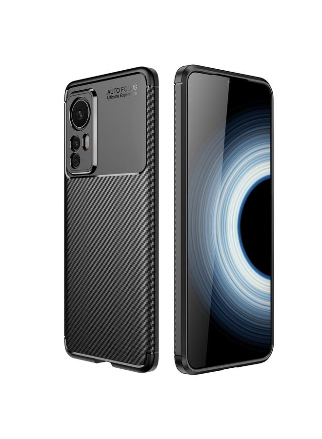 The Bros Case For Xiaomi Redmi K50 Ultra / Xiaomi 12T / 12T Pro Carbon Fiber Texture Shockproof TPU Phone Case